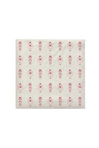 Paper Napkin Fairy Tale - Pumpkin Red/Off White
