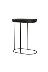 Living Furniture Storage: Arlo Tray Table - Black & Green