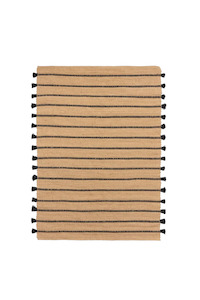 Ezra Rug - Natural, Black