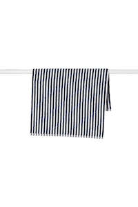 Wide Stripe Cotton Bath Mat