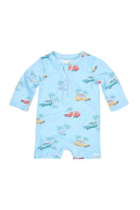 Splash Swim Onsie - Swell Seekers Sky