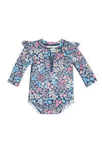 Children: Ripple Swim Rashie - Wattle Dusk