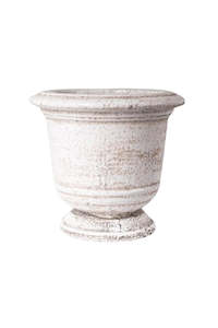 Urn Planter Rustic White