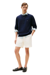 Tommy Hilfiger: Essential Fleece Crew Neck - Desert Sky