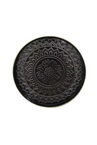 Homewares: Aztec Cotton Tray - Dark Grey