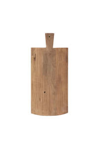Homewares: Artisan Curved End Serving Board With Handle - 48cm