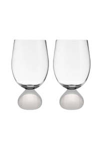 Zephyr White 2pk Wine Glass