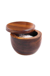 Kitchen Kitchen Accessories Accessories: Acacia Salt Pig