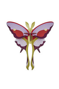 Living Art Mirrors: Wall Art Butterflies - Lilac Comet Butterfly