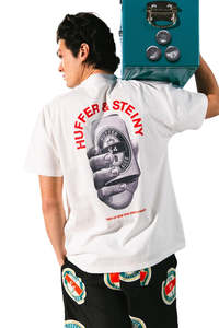 Huffer: Block Tee 220/Handy - Chalk