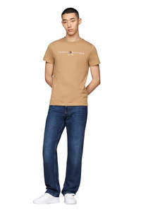 Tommy Hilfiger: Tommy Logo Tee - Safari Canvas