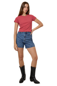 Womens Sale: Minimal Thrills Mini Tee - Redwood