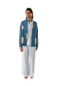 Lollys Laundry: Mila Jacket - Washed Denim