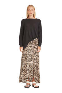 Zahara Print Skirt - Leopard Print