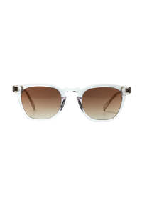 Page XL Sunglasses - Crystal with Green to Brown