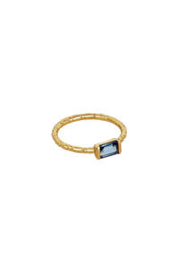 Womens Jewellery: Pia Polished Ring - Topaz