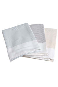 Thirsty Tea Towel - Beige/Taupe/Duck Egg