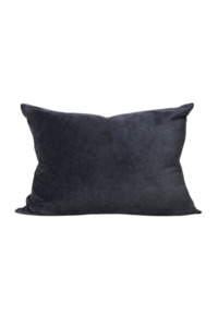 Velvet Cushion Cover - Blue, Black