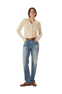 Seaforth Cable Knit Cardigan - Sand
