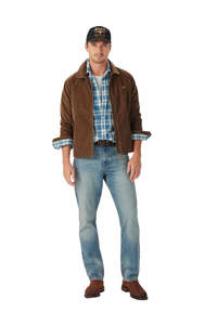 Munro Cord Harrington Jacket - Caramel