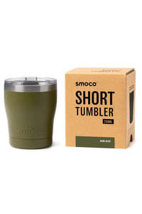 Kitchen Drinkware: Smoco Short Tumbler 2.0 - Dark Olive