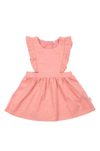 Baby Pinafore Corduroy - Quincy/Dusty Rose