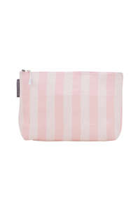 Bed Bath Accessories: Linen Cos Bag - Pink Stripe