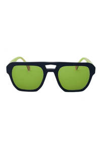 Dosage Sunglasses - Black w Green