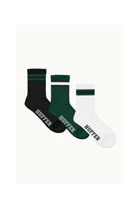 Mens Accessories: Rib Sock/All Star 3 Pack - Multi