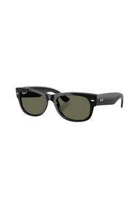 Sunglasses Readers: Mega Wayfarer II Sunglasses - Black with Green