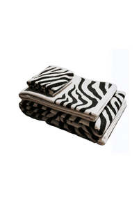 Homewares: Jacquard Bath Towel - Zebra