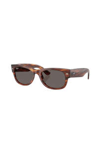 Sunglasses Readers: Ray-Ban Sunglasses RB0832S - Striped Havana with Dark Grey