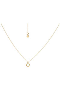 Womens Accessories: Mini Cutout Heart Necklace