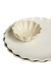 Wave Dipping Pool - Matte Ivory