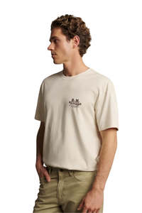 Mens: Kandos T Shirt - Ecru
