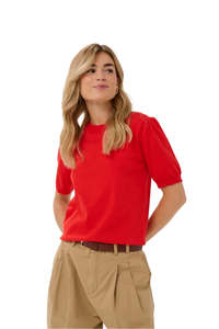 Womens: Mila Short Sleeve Pullover - Valiant Poppy