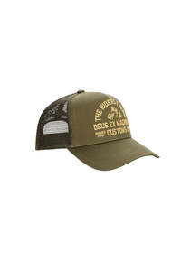 Mens Accessories: Shook Ones Trucker - Olive Green