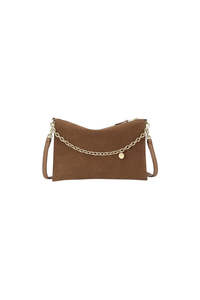 Womens Accessories: Siamese Bag - Hazel Suede