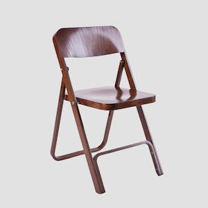 Chairs: Daensen Folding Chair - Dark Oak