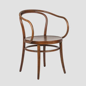 Chairs: No. B9 Le Corbusier Armchair With Hoop - Walnut (Archive Models)