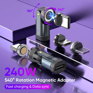 The Astra USB C Magnetic Adapter 180 Degree 240W PD Swivel