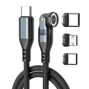 Orion Max 240W Type C.  Swivel and pivot - 2m Data/Charge Magnetic Cable.