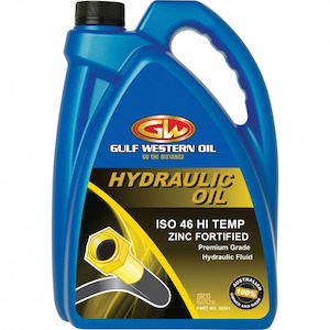 Oils: Gulf Western Super Hydraulic ISO46 Hi-Temp Hydraulic Fluid - 5L