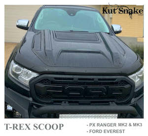 Kut Snake Flares Accessories: Kut Snake T-Rex Bonnet Scoop to Fit Ford Ranger PX Models