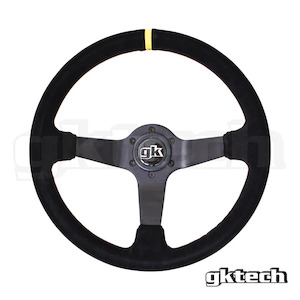 Gktech Suede Steering Wheel 350mm Deep Dish