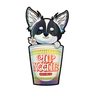 Pup Noodle Holo Decal