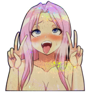 Decals: Senpai Sparkle Peeker Decal