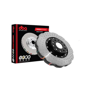 Hubs Brakes: Audi RS6 / RS7 Front Brake Rotor - DBA 5000 Series 2 Piece Wave Design Cross Drilled