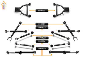 Hakon: V2 PRO Arm Kit - Mazda MX5 NC (Front & Rear)