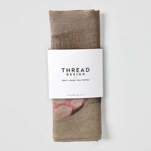 Summer Siesta: Desert Light Linen Tea Towel